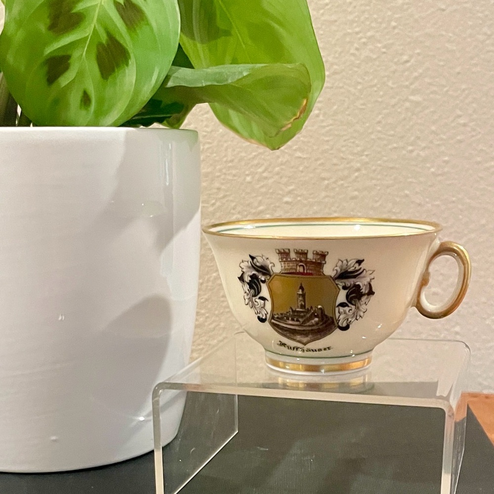 Vintage Hutschenreuther Hohenberg Bavarian Demitasse Cup–Kyffhäuser Monument